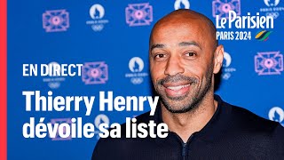 🔴 EN DIRECT  JO Paris 2024  suivez lannonce de la préliste de Thierry Henry [upl. by Ialda]