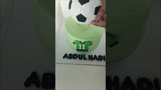 Biggg edible football on cake ⚽⚽⚽⚽⚽⚽⚽⚽⚽⚽⚽⚽⚽⚽⚽ [upl. by Annwahs]