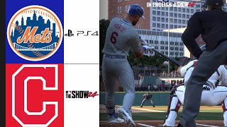 IN ENGLISH  NEW YORK METS  CLEVELAND GUARDIANS  MLB THE SHOW 24 [upl. by Bach533]