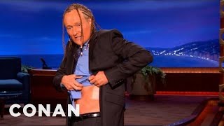 Conan Shows Off His New Look  CONAN on TBS [upl. by Eimmaj]