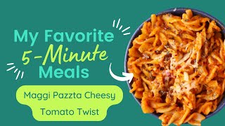 Easy And Simple Maggi Cheesy Tomato Twist Pasta Recipe [upl. by Krucik]