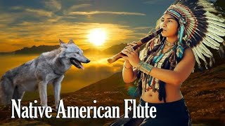 Flute Music Native American Relieve Anxiety Deep Sleep Study [upl. by Hilar356]