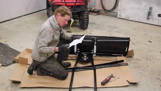 Installing a snow plow to atv [upl. by Quartis]