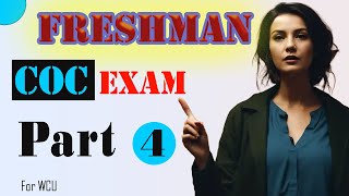 Freshman coc exam part 4 [upl. by Egroj]