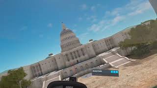 Microsoft Flight Simulator VR White House Washington Helicopter Flight Quest 3 VDXR RTX 4090 [upl. by Enylcaj]