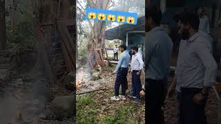 Fire extinguisher training time per hua 😱😱😱 ytshorts fire funny comedy friends love trending [upl. by Ellerred795]