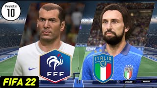 Italy vs France  World Cup 2006 Final  Legend  FIFA 22 [upl. by Cost]