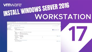 VMware Workstation  How to Install Windows Server 2016 on VMware Workstation 17 Pro [upl. by Vtehsta177]