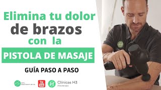 🟡Cómo usar la PISTOLA de MASAJE muscular para DOLOR de BRAZO 💪 [upl. by Karoline449]