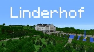 Minecraft Schloss Linderhof timelapse  landscape [upl. by Atnas]