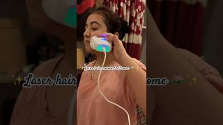 Facial laser treatment at home ​⁠bhawnasongara hairremoval lasertreatment laserhairremoval [upl. by Gelb]