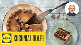 🍰🍫 Tort czekoladowoorzechowy  Paweł Małecki  Przepisy Kuchni Lidla [upl. by Laerdna]