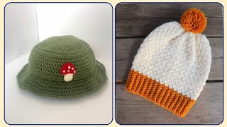 Crochet Hat With Wide BrimHeadband Hairstyles Best Women Crochet Designs [upl. by Merrell]