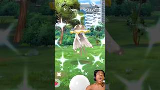 Finally I got Shiny✨ Nihilego Raid in pokemongo  shinynihilego nihilego raid [upl. by Nylirek494]