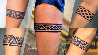 Bracelet tattoo for men  Band tattoo design on hand  arm band tattoo [upl. by Josey]