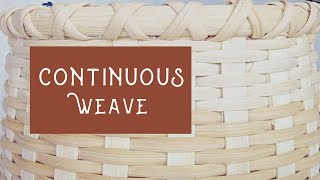 Beginner Basket Weaving Technique Continuous Weave [upl. by Ydnelg78]