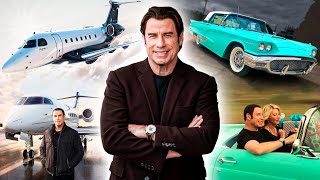 John Travolta Lifestyle  Net Worth Fortune Car Collection Mansion [upl. by Asnarepse]