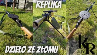 broń domowej roboty bez pozwoleń ZRÓB BROŃ SAM DP28 handmade broń korba diyprojects diy gun [upl. by Pulsifer]