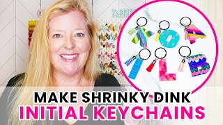 How to Make Shrinky Dink Keychains  Shrinky Dink Initial Keychain Project [upl. by Ivers]