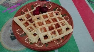 Waffles de avena y manzana con canelaLas Recetas de Lupita [upl. by Esinnej]