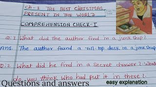 Class 8 English Chapter 1 Question Answer  The Best Christmas Present In The World  NCERT [upl. by Ama]