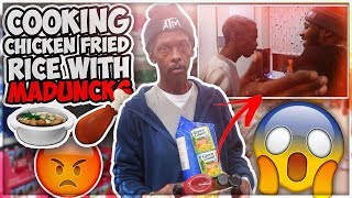 HOW to cook CHICKEN FRIED RICE with my MAD UNCLE PART 1 [upl. by Yffat]