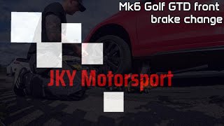 VW Golf MK6 GTD front brake discs and pads change [upl. by Isman]