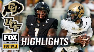 Colorado Buffaloes vs UCF Knights Highlights  FOX College Football [upl. by Sul]