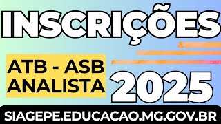 INSCRIÇÃO ASB ATB ANALISTA DA EDUCAÇÃO  PASSO A PASSO  COMO FAZER SUA INSCRIÇÃO PARA ATUAR EM MG [upl. by Peckham]