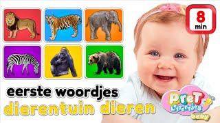 Woordjes leren • DIERENTUIN DIEREN • Baby tv Nederlandse baby filmpjes [upl. by Sidney]