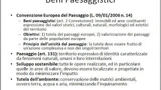 Codice Beni Culturali e Paesaggistici Codice Urbani  DLgs n 42  2004 Parte 13 [upl. by Anivle]