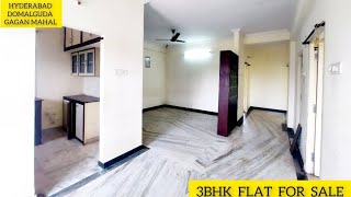 HYDERABAD DOMALGUDA GAGAN MAHAL 3BHK FLAT FOR SALE [upl. by Alleb1]