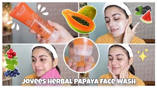 My Jovees Papaya Face Wash Review🍃 Best Kept Secret for Glowing Spotless Complexion [upl. by Nodrog]