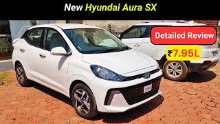 Hyundai Aura SX 2023  BS62 Aura 2023 Top Model Features  Interior And Exterior  nitin ghule [upl. by Nicoline]