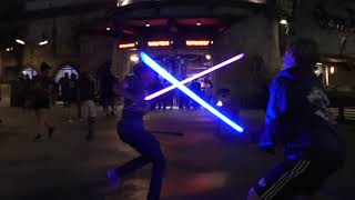 galaxys edge lightsaber battle [upl. by Elysee]