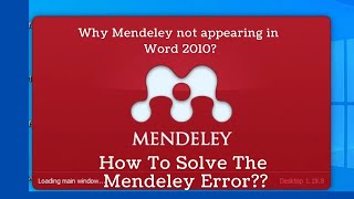 Why Mendeley not appearing in Msword How to add Mendeley word plugin if its not visible in word [upl. by Cha658]