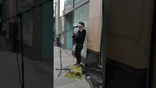 Dublin busker The Fields Of Athenry [upl. by Ylloj712]