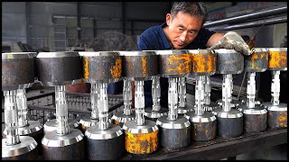 Mass Dumbbells Production Process Amazing Dumbbell Factory [upl. by Aillil17]