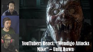 YouTubers React quotWendigo Attacks Mikequot  Until Dawn [upl. by Lonergan]