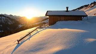 Skitouren Bregenzerwald Stimmungsvolle Tour Hinteregg Alpe von Schönenbach aus Nähe Sienspitze [upl. by Jock]