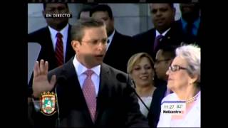 ALEJANDRO GARCÍA PADILLA JURAMENTACIÓN COMO GOBERNADOR DE PUERTO RICO [upl. by Hannej]