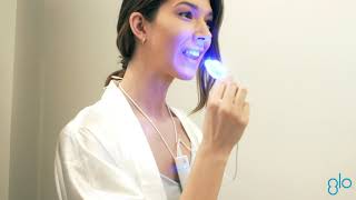 Whiten your teeth at home with the GLO Lit Teeth Whitening Device Tech Kit [upl. by Anerehs]