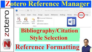 BibliographyCitation Style Selection in Jabref and Reference Formatting in MS Word [upl. by Flossie]