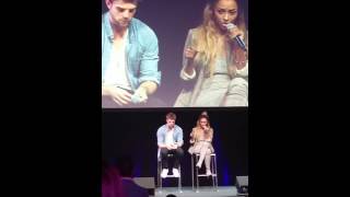 Kat Graham and Nate Buzolic on what they learned about people in Brussels [upl. by Lehcer]