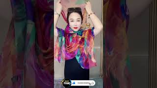 New summer Scarf Styling Hack ✨🌸shorts beautyframe scarf scarfstyle scarftutorial scarfseason [upl. by Yticilef]