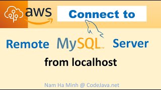 AWS Connect to Remote MySQL Server Instance from localhost [upl. by Henebry669]