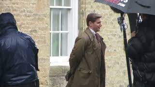 Filming Downton Abbey Season 5 in the pouring rain [upl. by Nyllek]