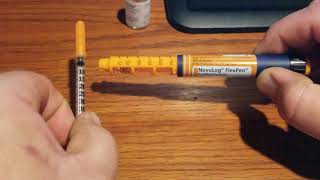 How to get the last bit of Insulin out of a Pen using a Syringe [upl. by Gilboa918]