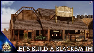 Building A Blacksmith Workshop  Ark Scorched Earth EP33 [upl. by Dnomaj340]