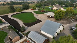 New Grass Update  Satisfying Mulch in the New Flower Beds Behind the Barn 🌾😍🌿  Garden Answer [upl. by Salsbury]